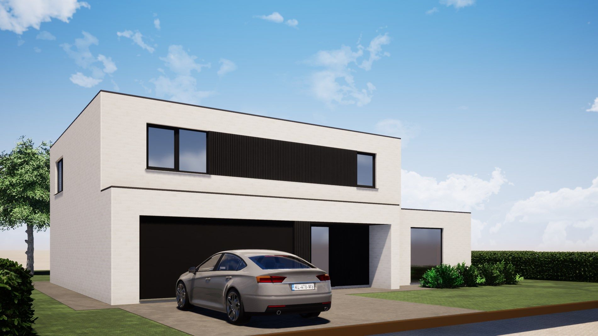 Nieuwbouwvilla met 4/5 slaapkamers en dubbele garage op 1902 m² in Ruddervoorde! foto {{pictureIndex}}