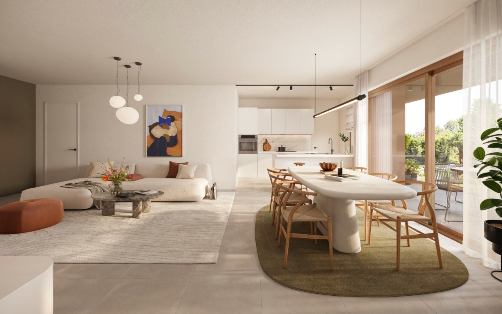 GLV APPARTEMENT met terras en tuin, 66m², 1 slaapkamer - Res. Rongese-Park foto 3