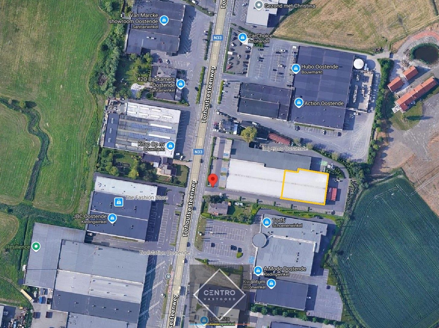 Instapklare HANDELSRUIMTE (1.200m²) met opslagmogelijkheden langs De Torhoutsesteenweg (achter "Juntoo") te Oostende! Gemeenschappelijke parkeermogelijkheid rondom de gebouwen! foto 17