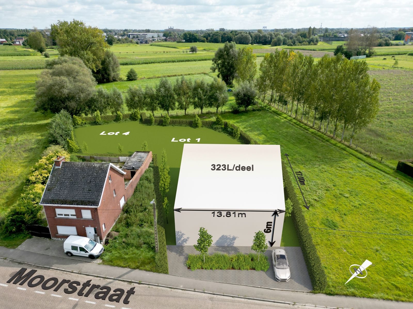 Prachtige bouwgrond van 20a69ca voor open bebouwing foto {{pictureIndex}}