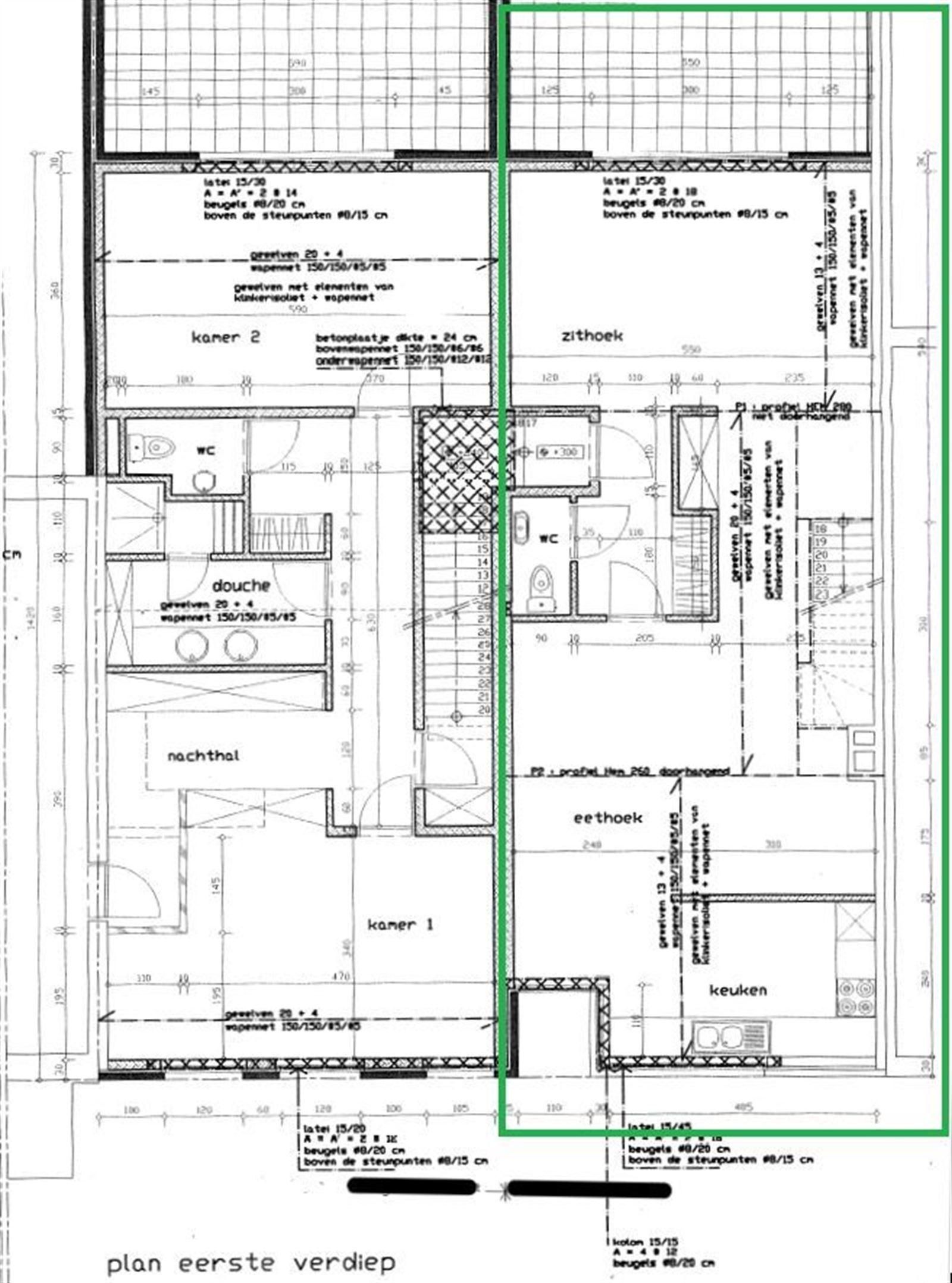 Duplex-appartement met 2 slaapkamers en groot terras foto 4