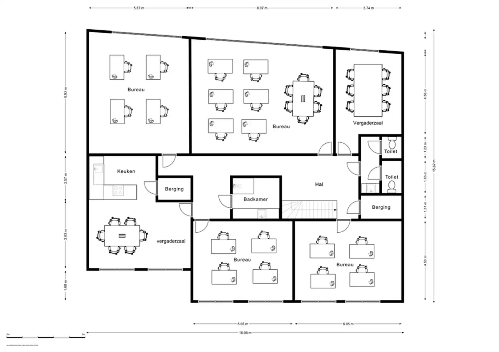 Moderne kantoren aan Station Gent Dampoort foto 17