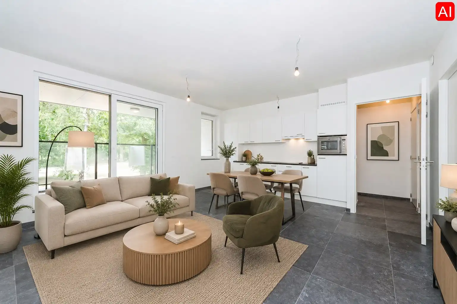 GEZELLIG APPARTEMENT IN HARTJE ROESELARE VOORZIEN VAN ALLE COMFORT! foto 2