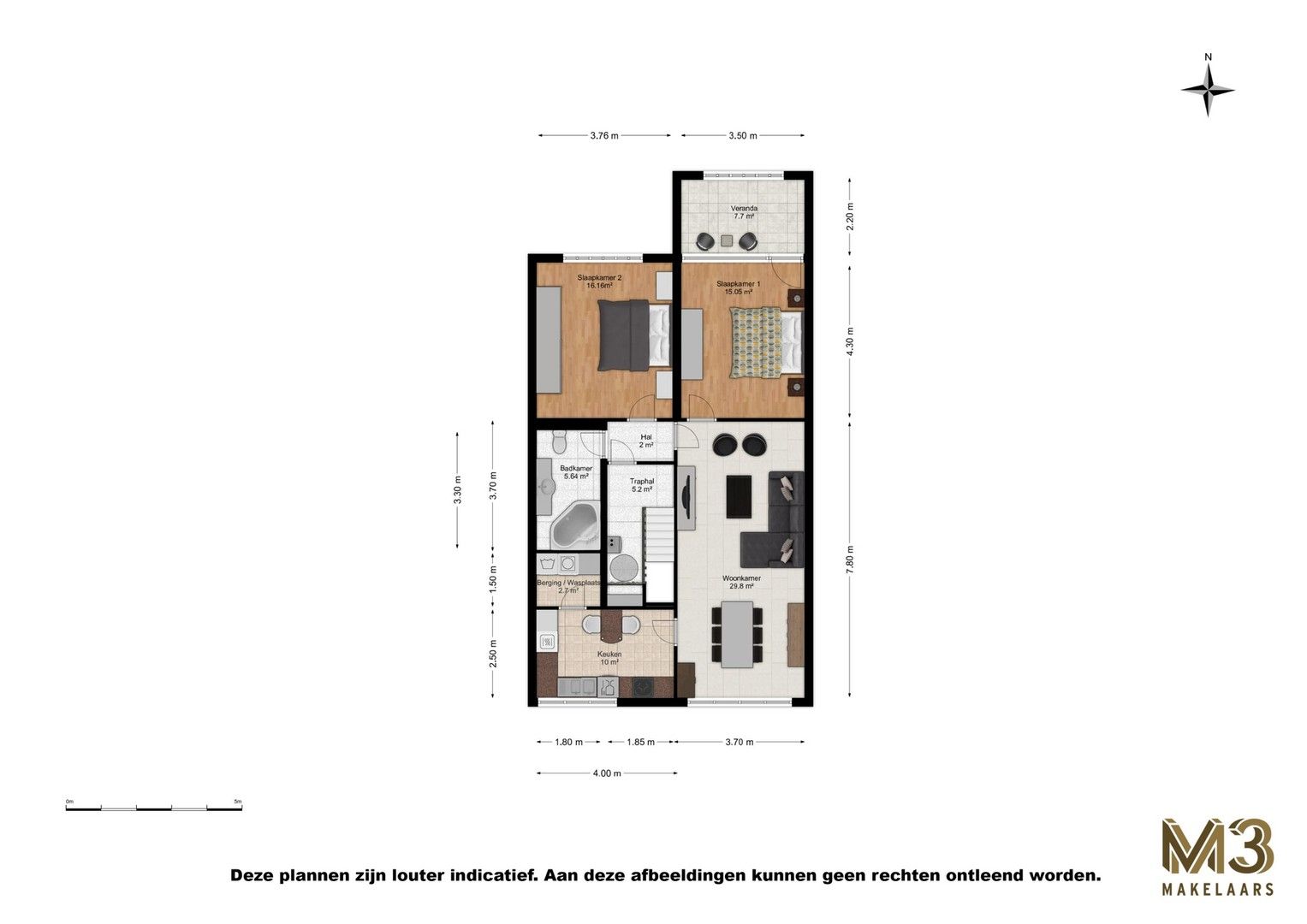 Op te frissen appartement met 2 slaapkamers foto 14