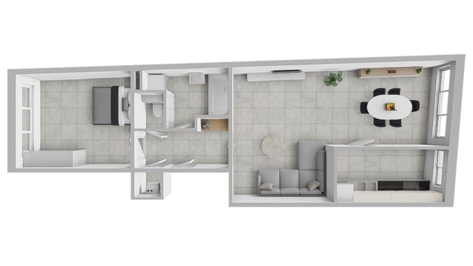 Instapklaar 1 slaapkamer appartement foto 13