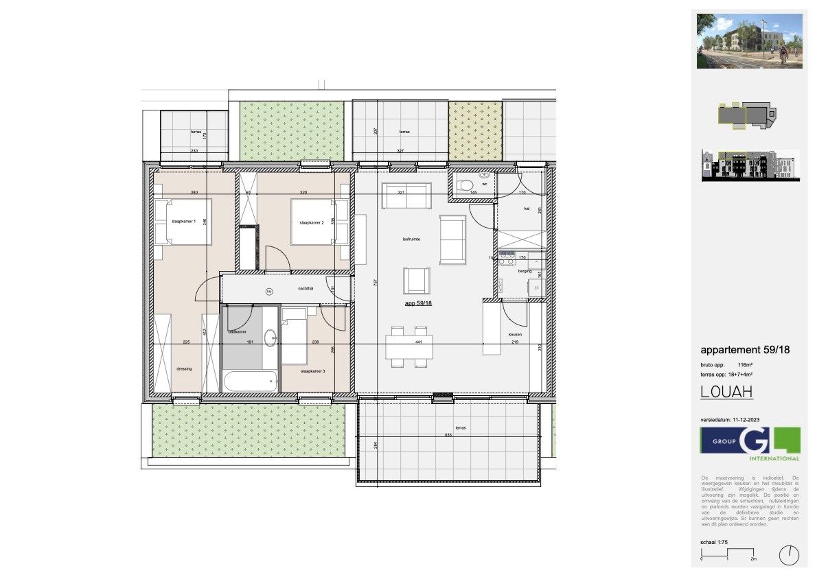 Nieuwbouwapp. met 3 slpks en prachtig en erg ruim terras foto 11