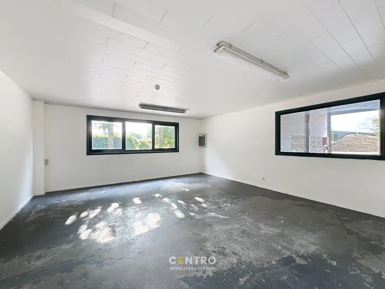 Instapklaar magazijn (600 m2) met mezzanine en geïntegreerd kantoor langs de N8 te Elverdinge (Ieper). Ambachten toegestaan ! foto 4