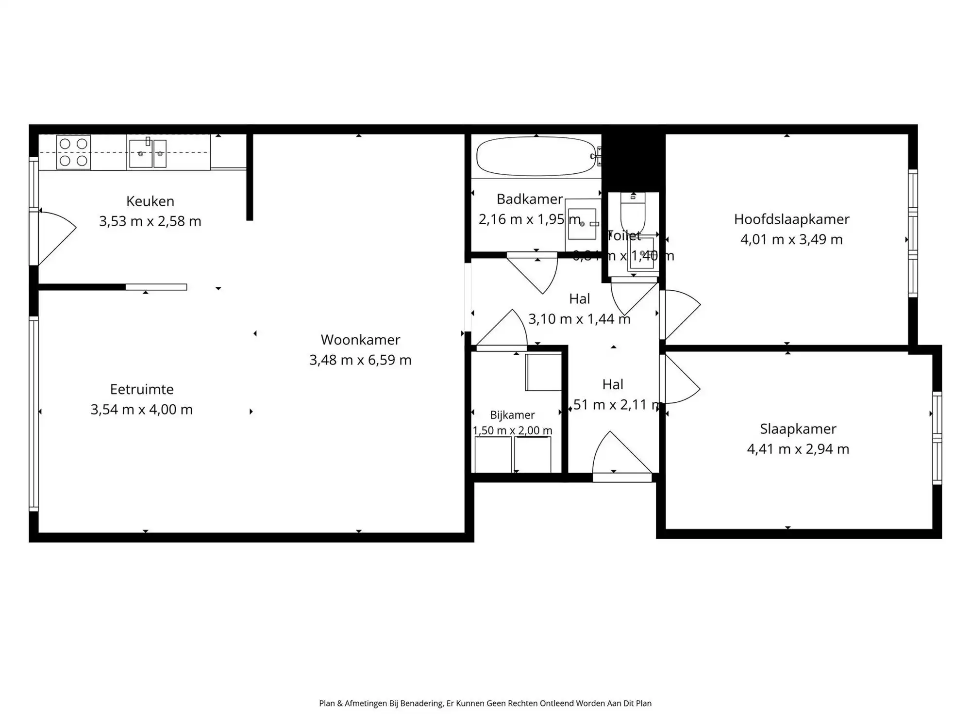 Ruim appartement (109 m²) met 2 SLPK, terras en garage foto 13