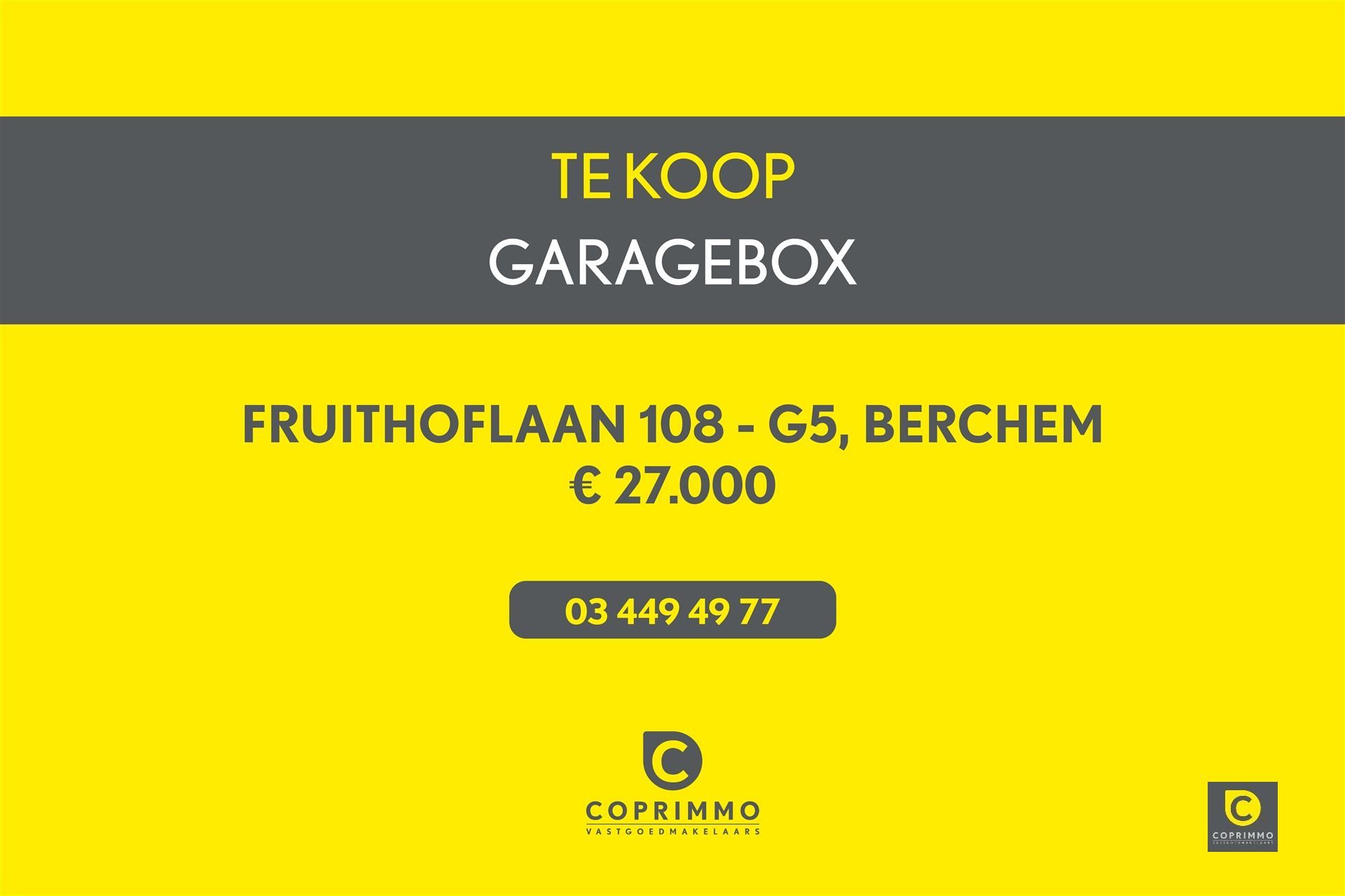 Garage te koop Fruithoflaan 108 - 2600 BERCHEM