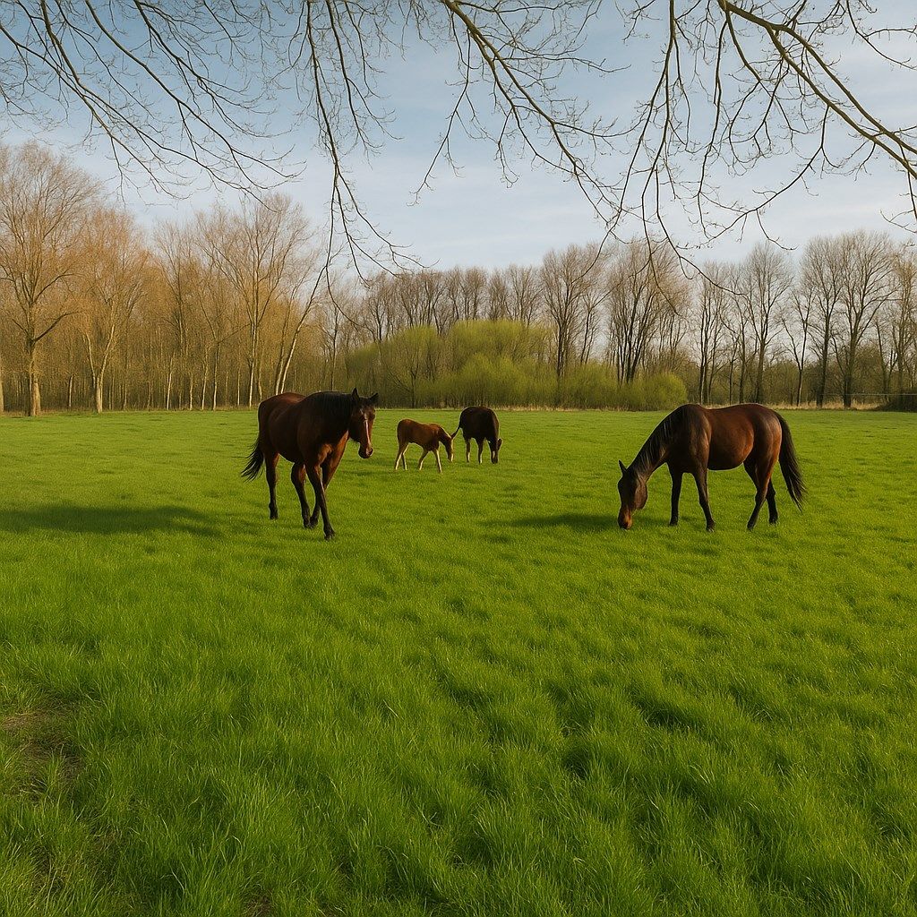Weiland met paardenstallen op een opp. van 1,43ha foto {{pictureIndex}}