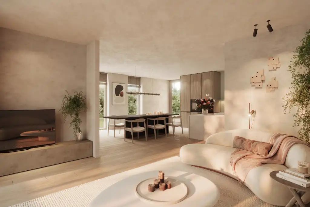 Architecturale woning met o.m 3 slaapkamers en 2 badkamers in het gegeerde Drongen foto 3