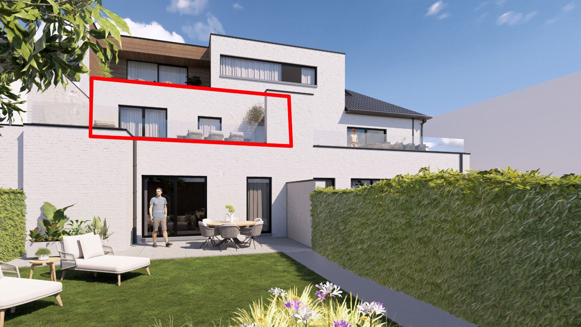 Nieuwbouwappartement op de 1ste verdieping van 83,35m² met terras foto 1