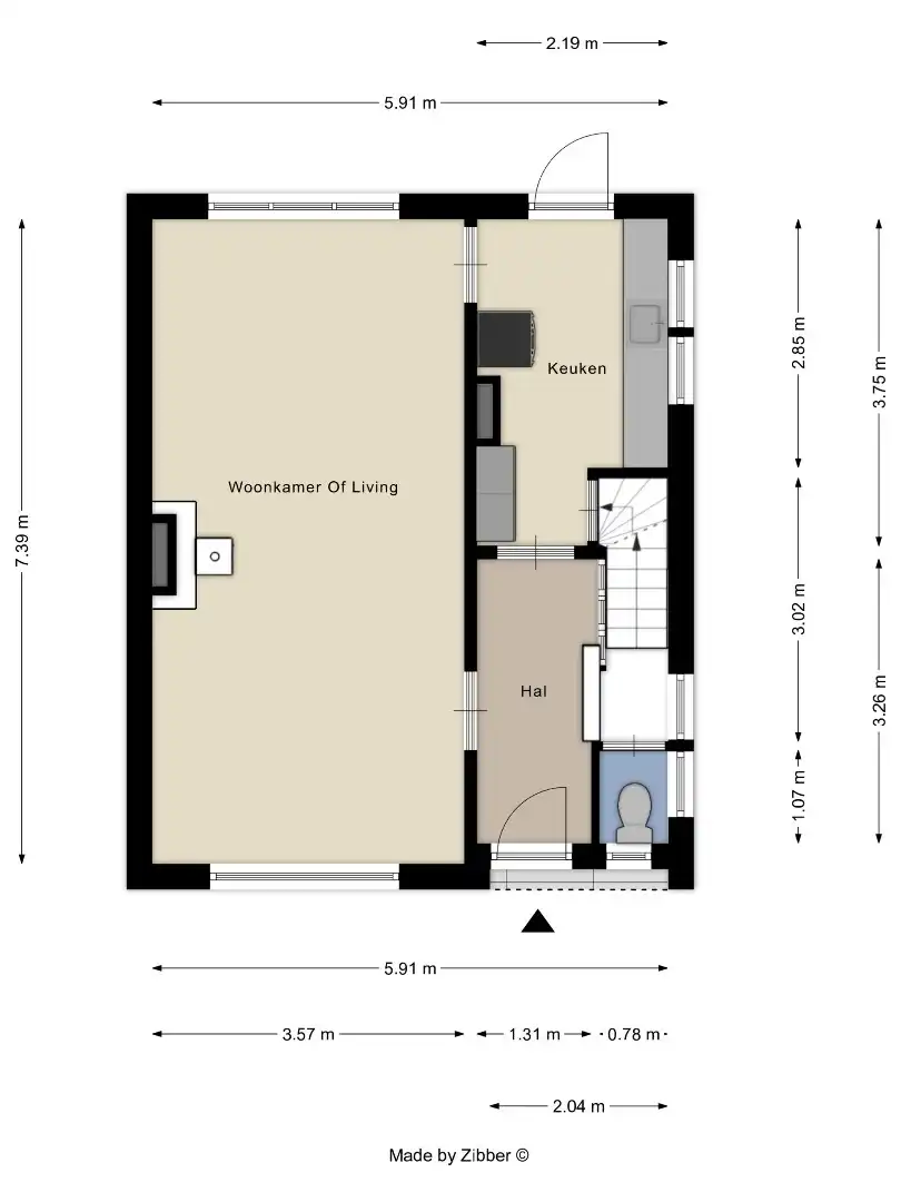 Half open bebouwing met 3 slaapkamers, zuid/west georiënteerd tuin op super ligging in Kessel-Lo!  foto 30
