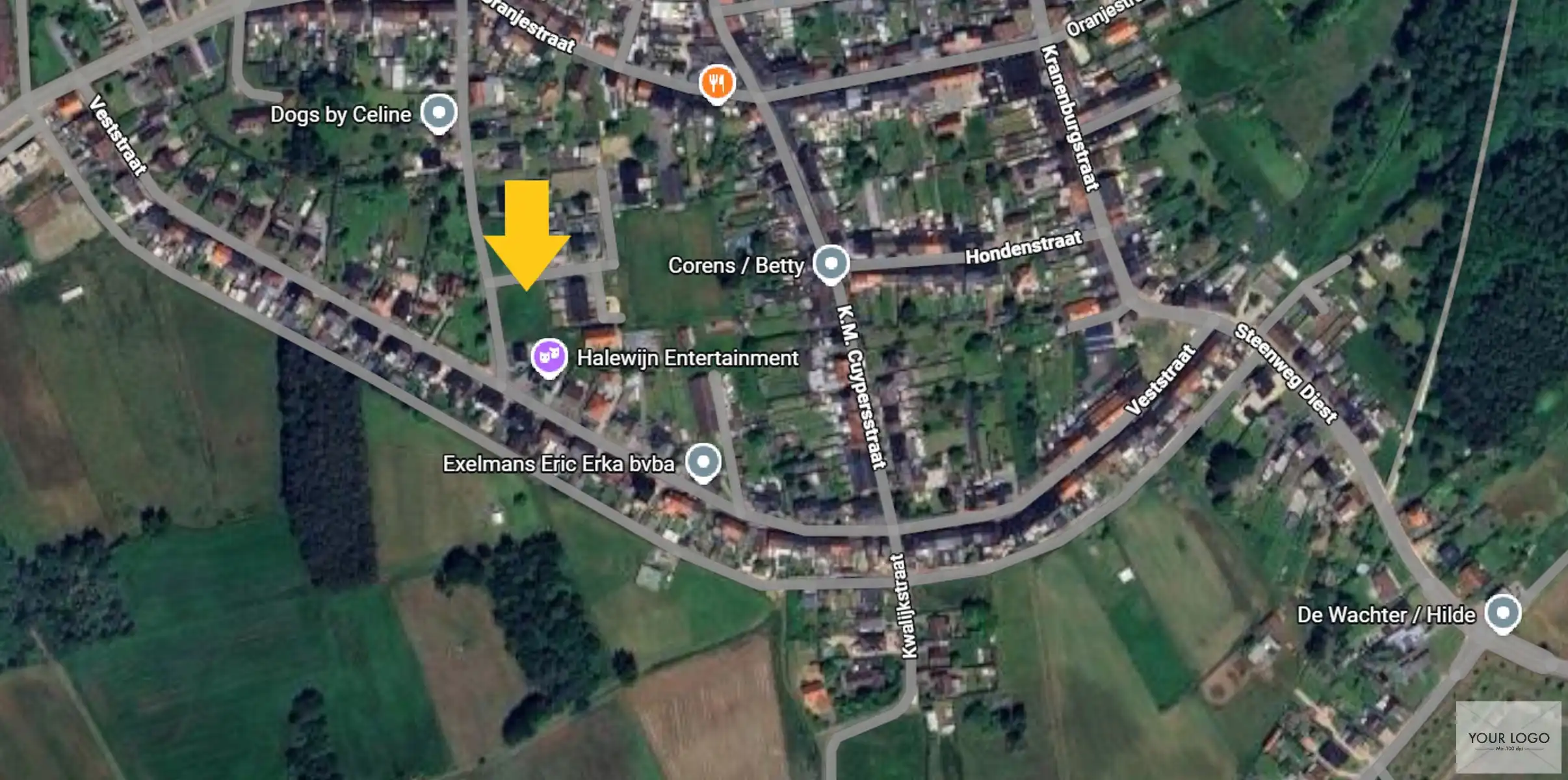 Hoekperceel voor Open Bebouwing ca. 445 m² gelegen in groene omgeving foto 2