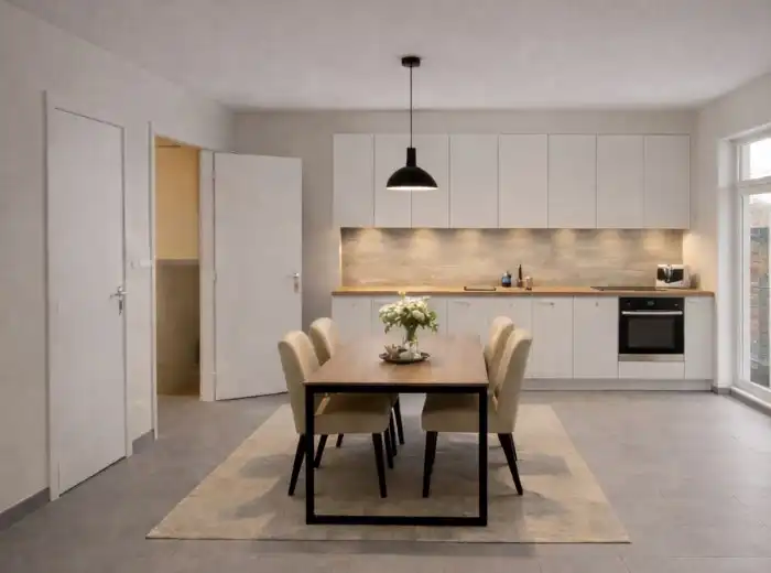 Gelijkvloerse praktijkruimte met potentieel tot éénslaapkamerappartement en privé autostaanplaats foto 11