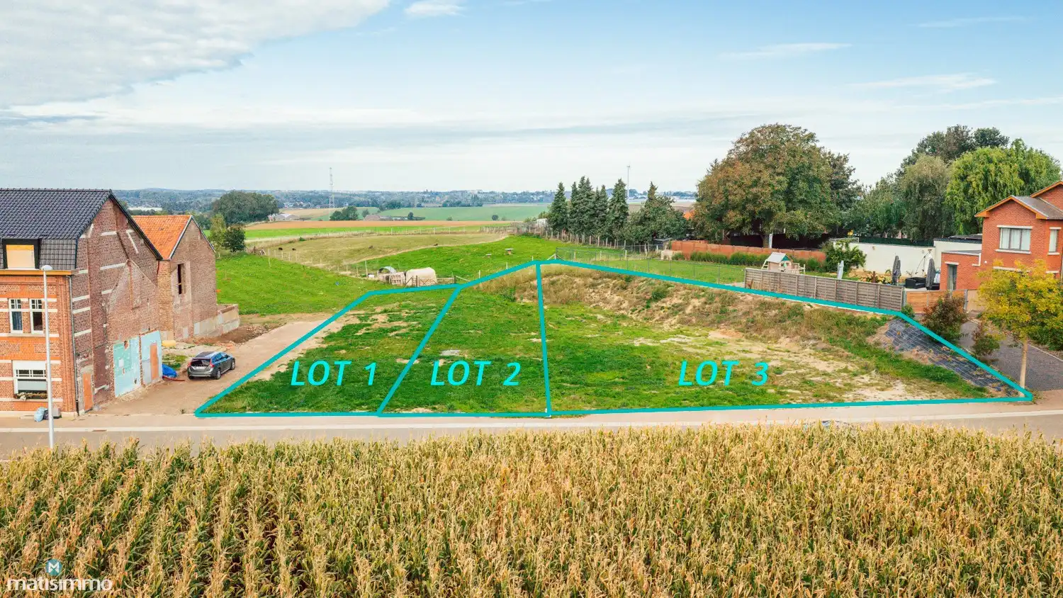 RUSTIG GELEGEN BOUWGROND VOOR HALFOPEN BEBOUWING TE MILLEN foto 3