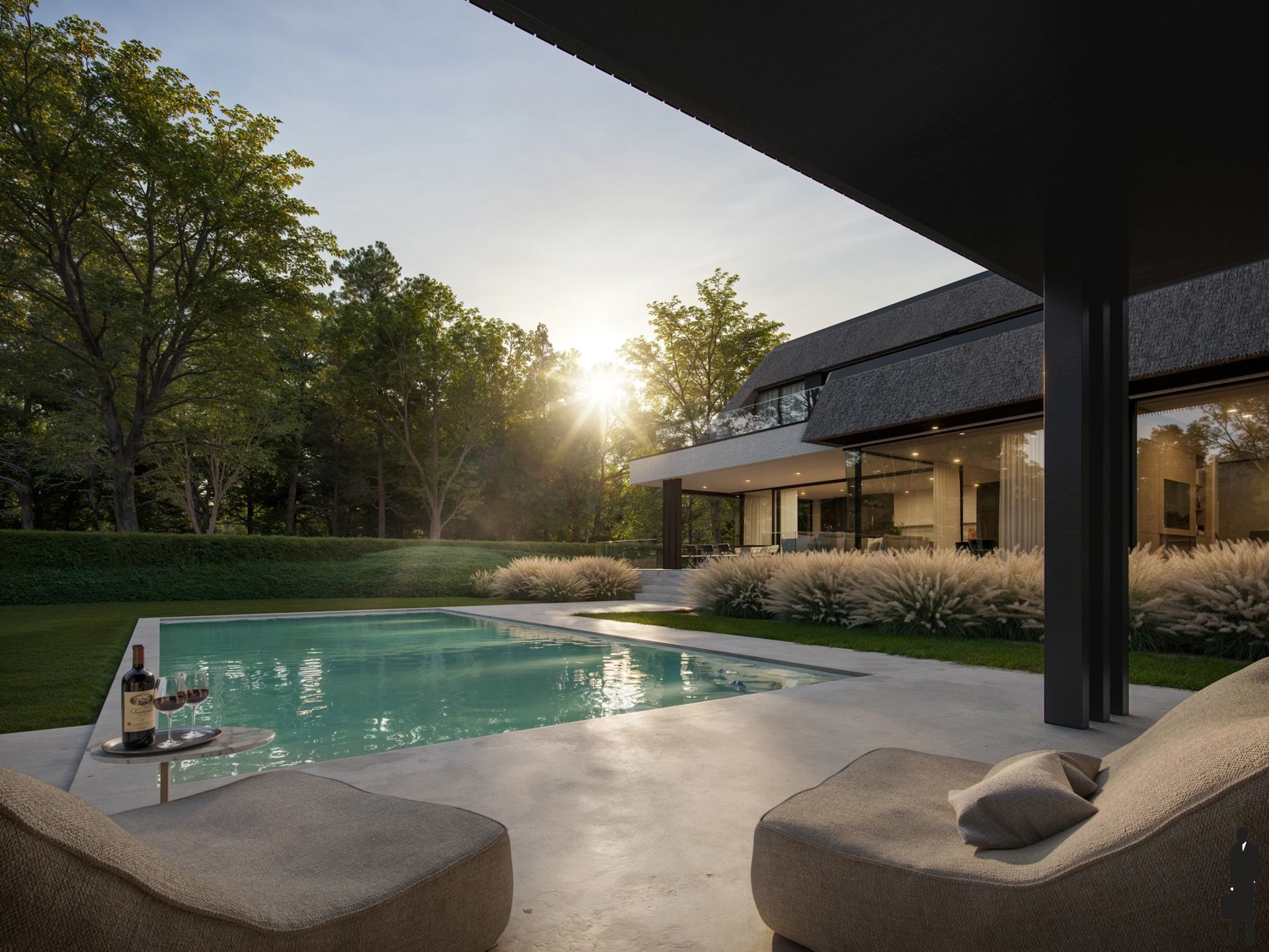 High-end afgewerkte nieuwbouwvilla voorzien van alle comfort, overloopzwembad, poolhouse  foto 4