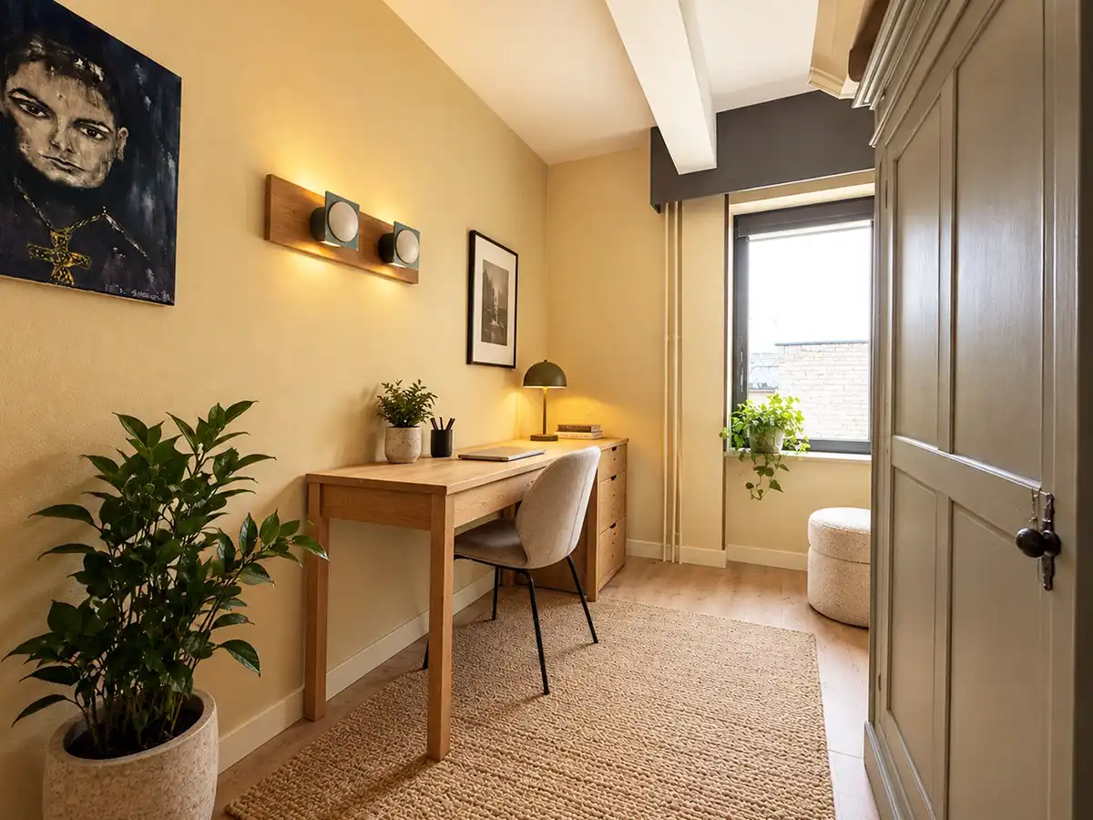 Uniek hoekappartement met 2 slaapkamers en authentieke jaren-60-elementen foto 19