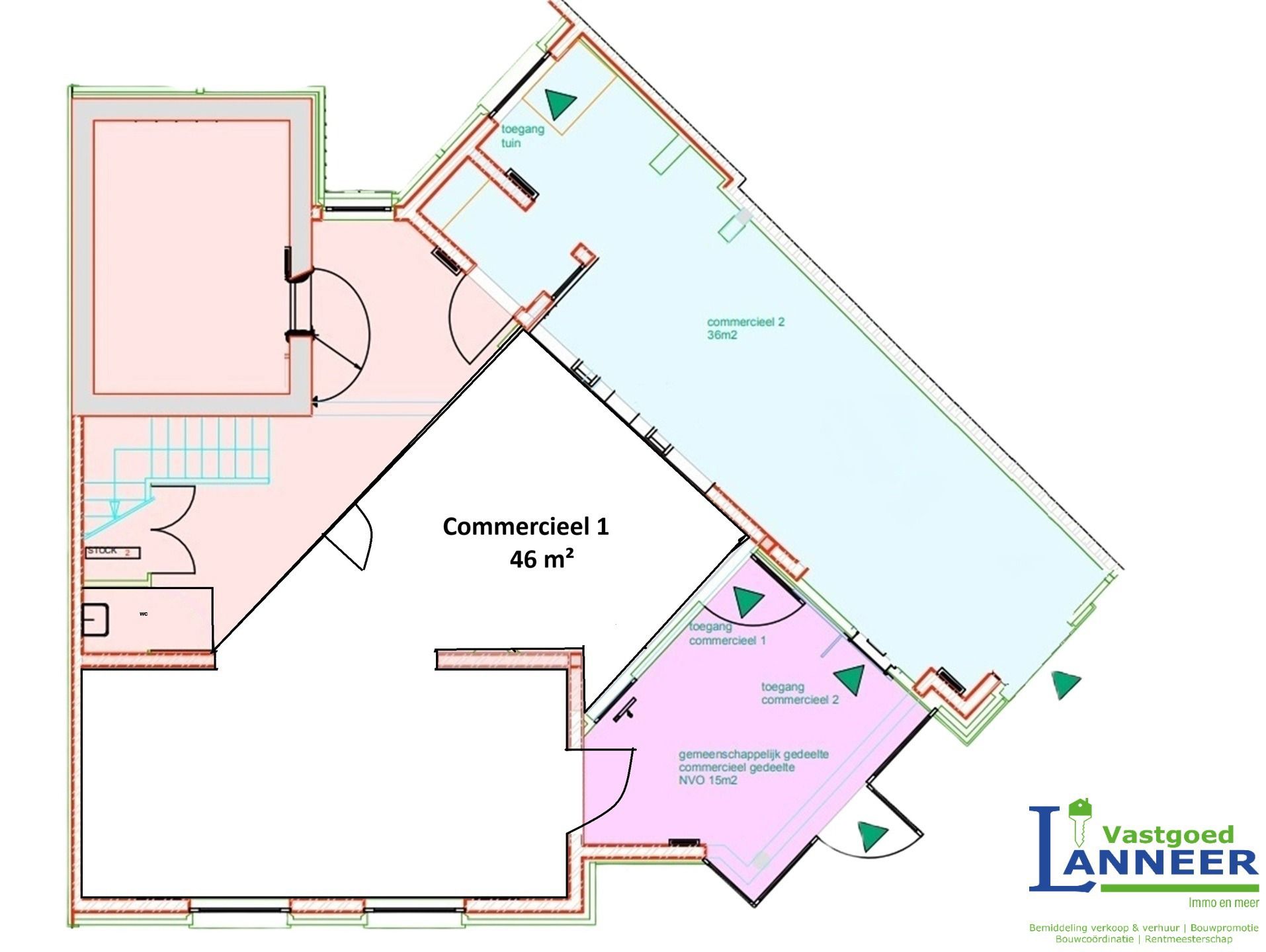 Winkel/kantoorruimte in gemengd handelspand- Centrum Herne foto 2