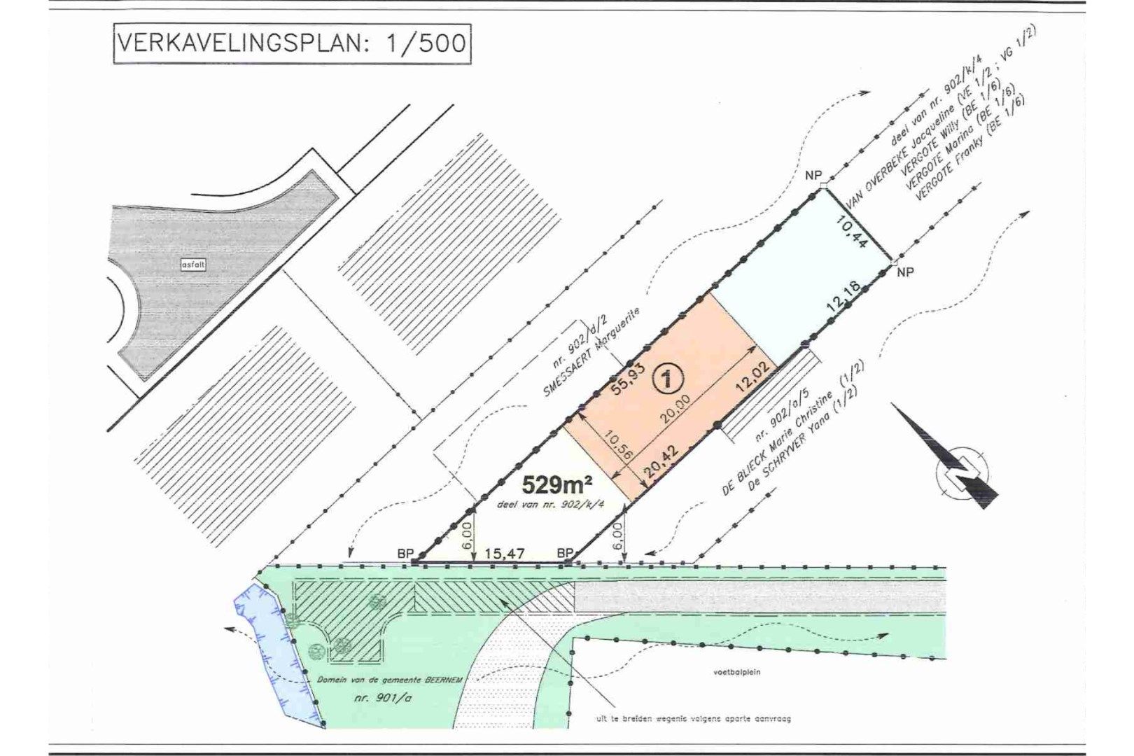 Bouwgrond in doodlopende straat in het centrum op 529m2  foto 4