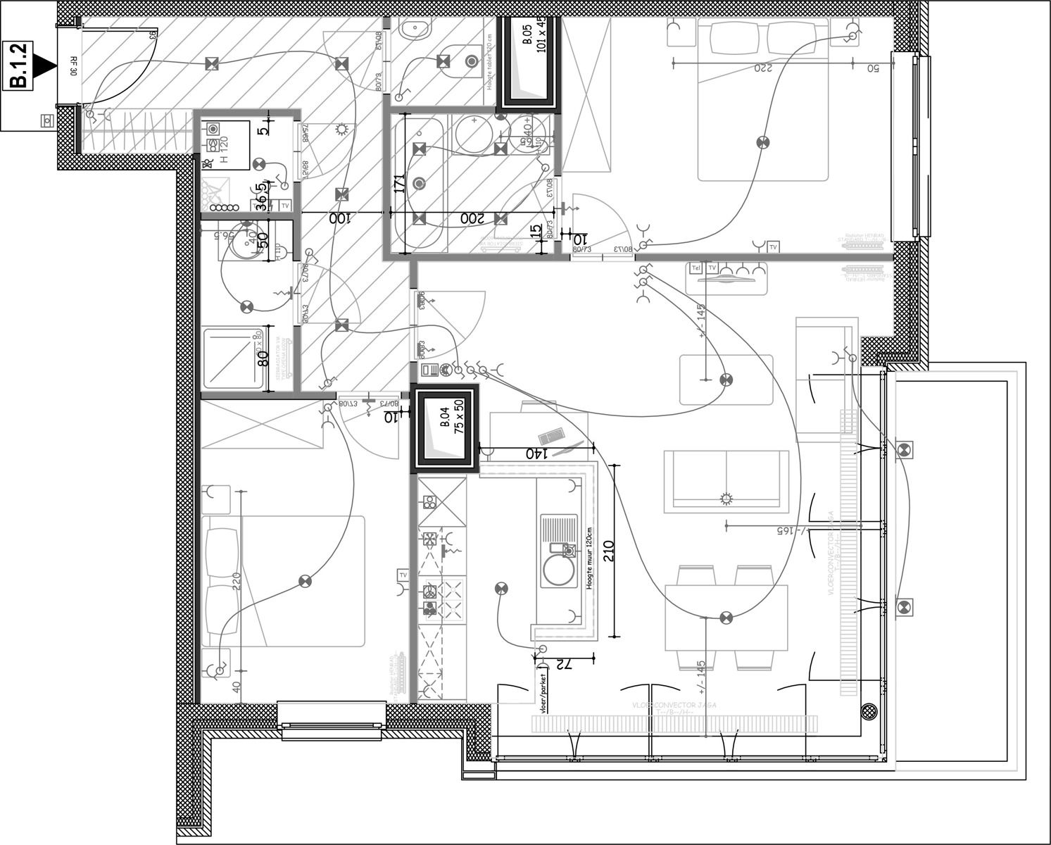 LICHTRIJK - Prachtig gem. app. 2k. met TERRAS - (NAVO area) foto 15