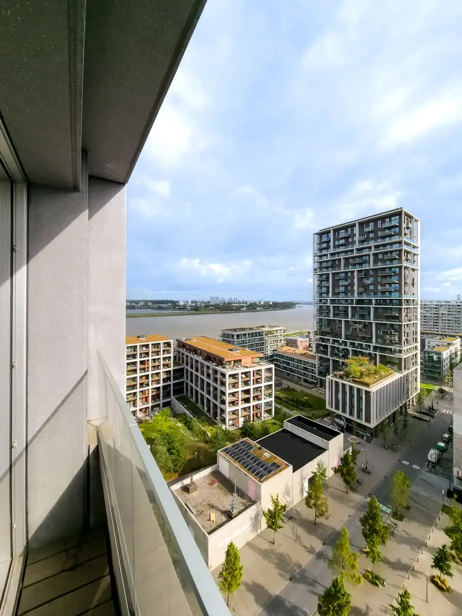 Prachtig ongemeubeld app. met 2slpk met zicht op de Schelde foto 13