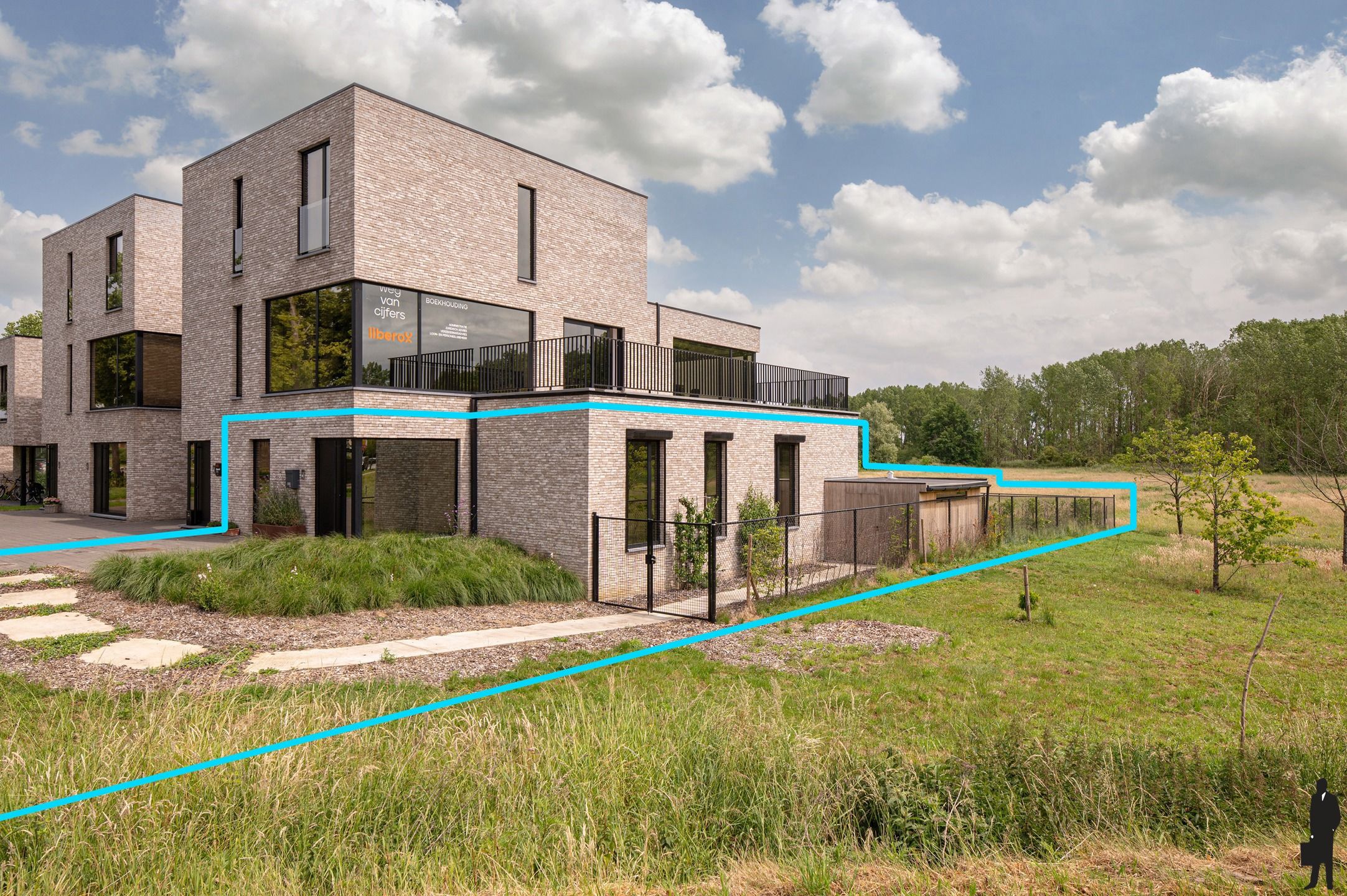 Exclusief BEN-gelijkvloers appartement (150 m²) met 3 slk’s, riante tuin (300 m²), kelder (60 m²) en prachtig uitzicht op natuurgebied. foto 17