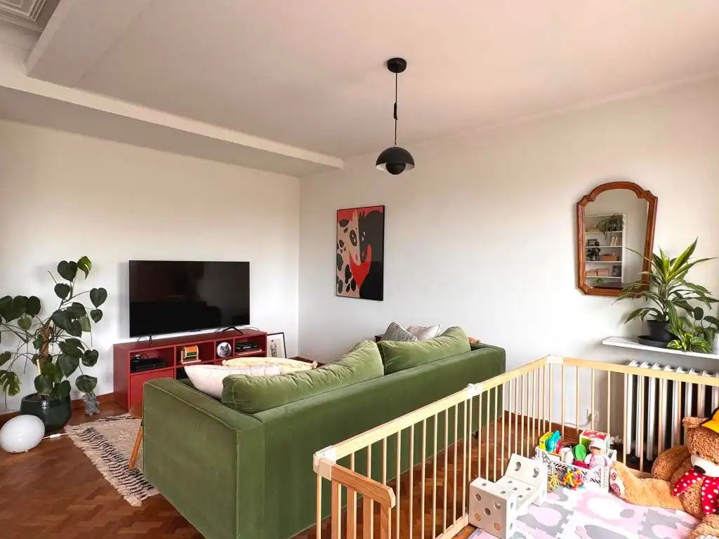 Lumineus art deco appartement met 3 slaapkamers langsheen het Zuidpark. foto 2