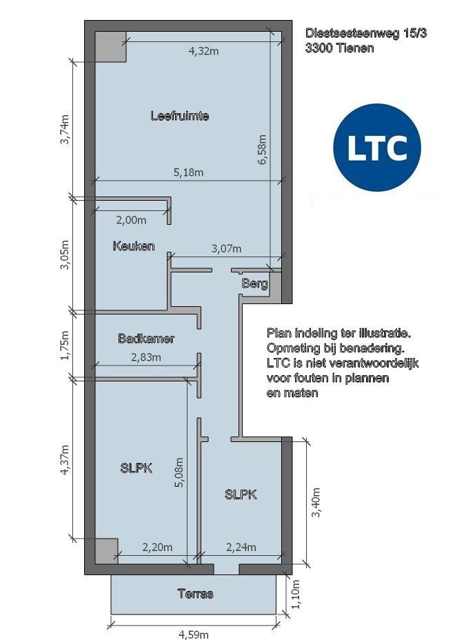 Instapklaar appartement met 2 slaapkamers, terras en kelder foto 17