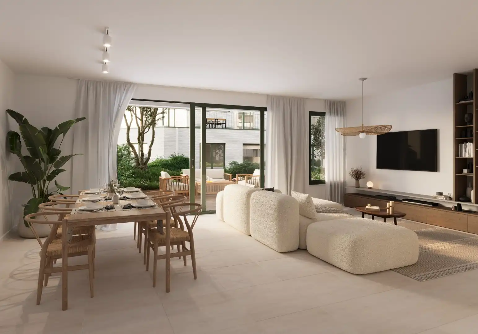 2-slpk app. met terras & zicht op groene binnentuin foto {{pictureIndex}}