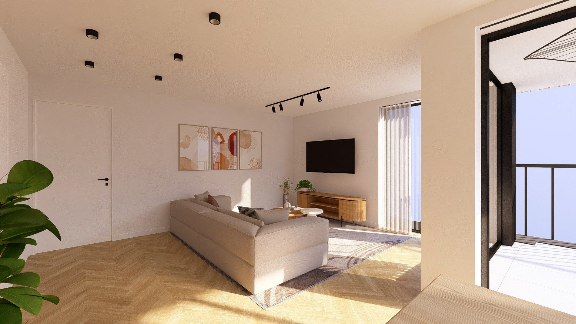 Ruim penthouseappartement met 2 slaapkamers in centrum Oudenburg foto 2