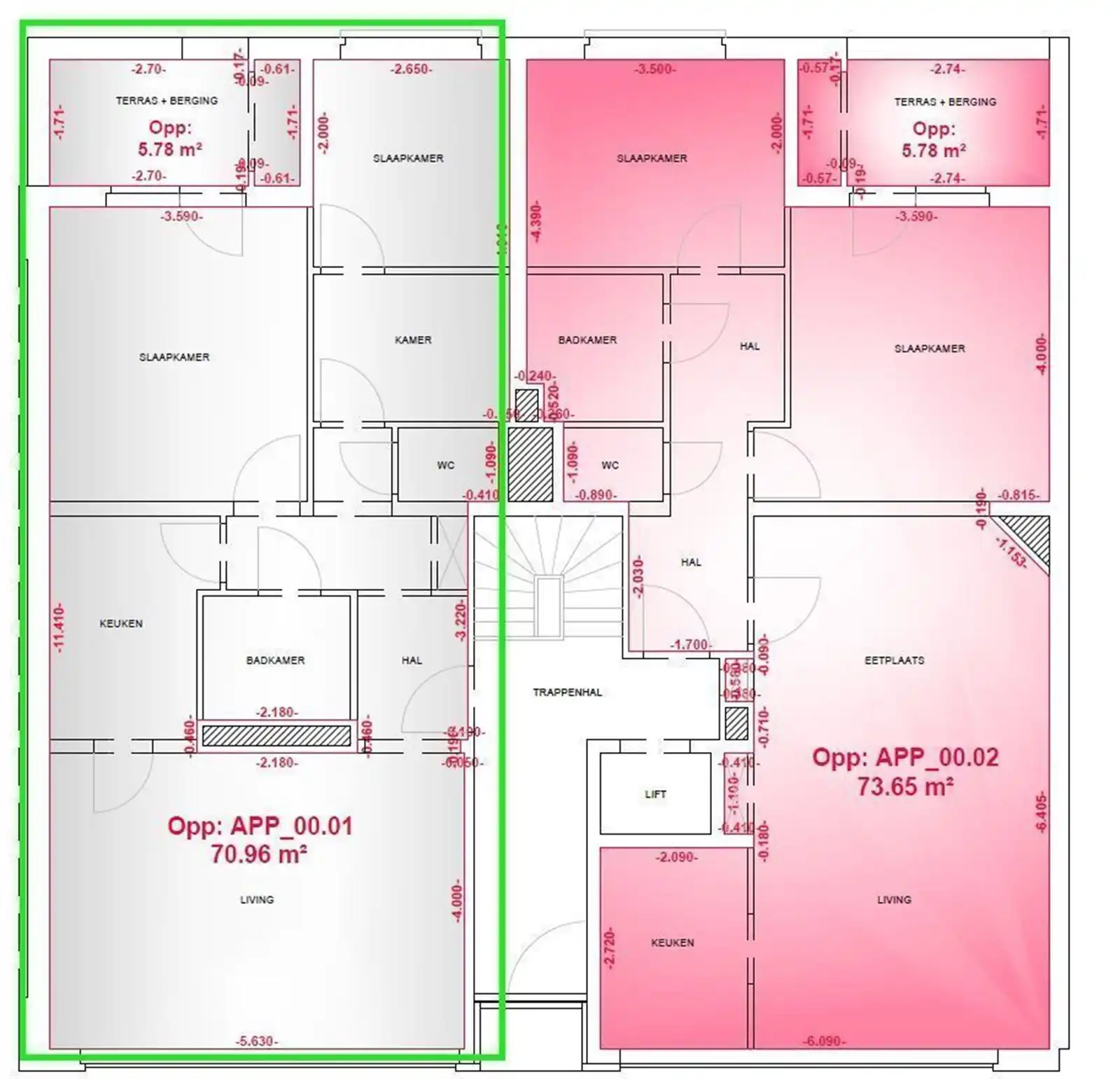 Appartement op het gelijkvloers met 2 slaapkamers foto 4