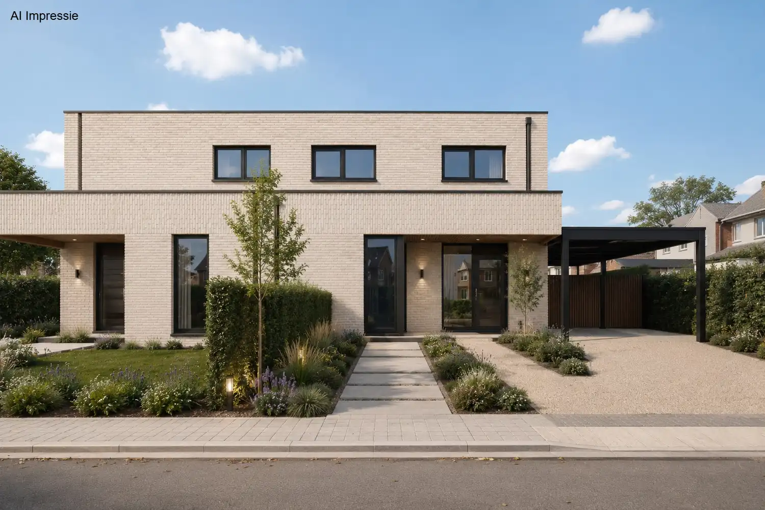 Twee halfopen nieuwbouwwoningen met elk drie slaapkamers in Gellik - Beschikbaar vanaf september 2026! foto 3