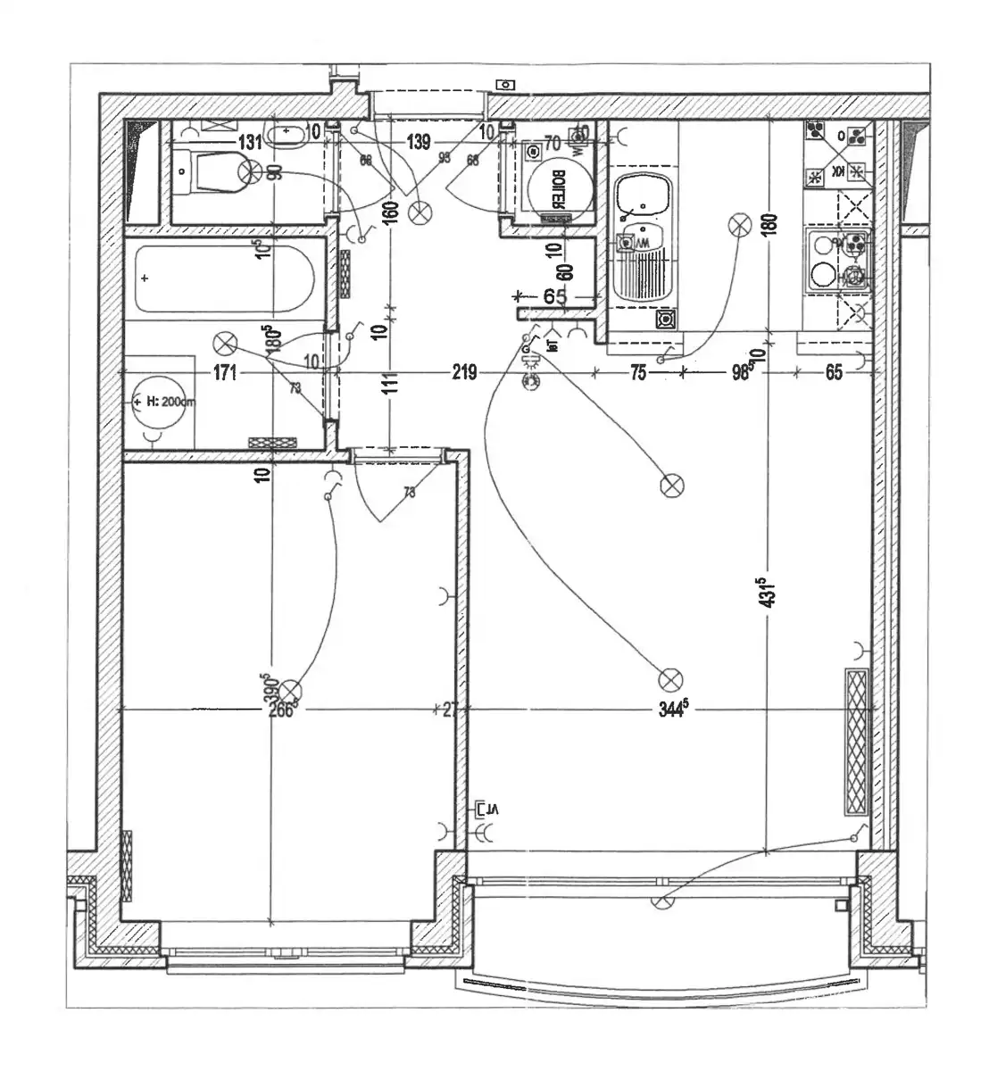 LICHTRIJK - Prachtig app. 2 Kamers en 2 TERRASSEN foto 10