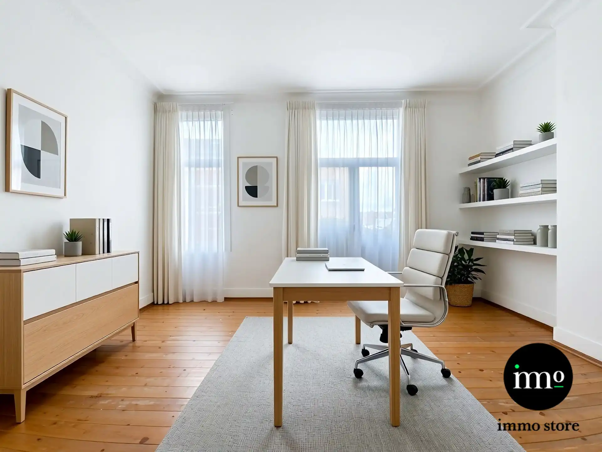 Instapklare Brusselse woning met bureau of appartement foto 13
