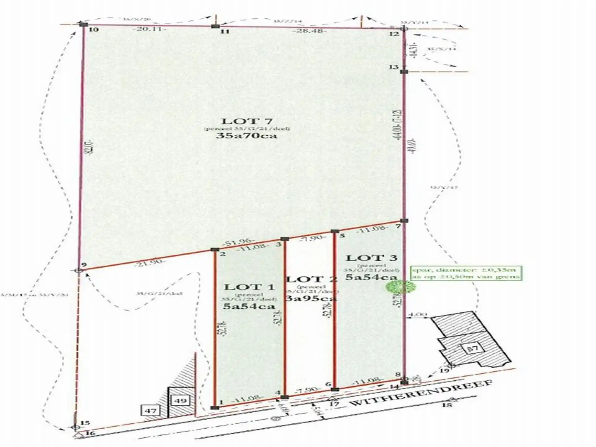 Perceel tuinzonegrond van 35a 70ca  foto 4
