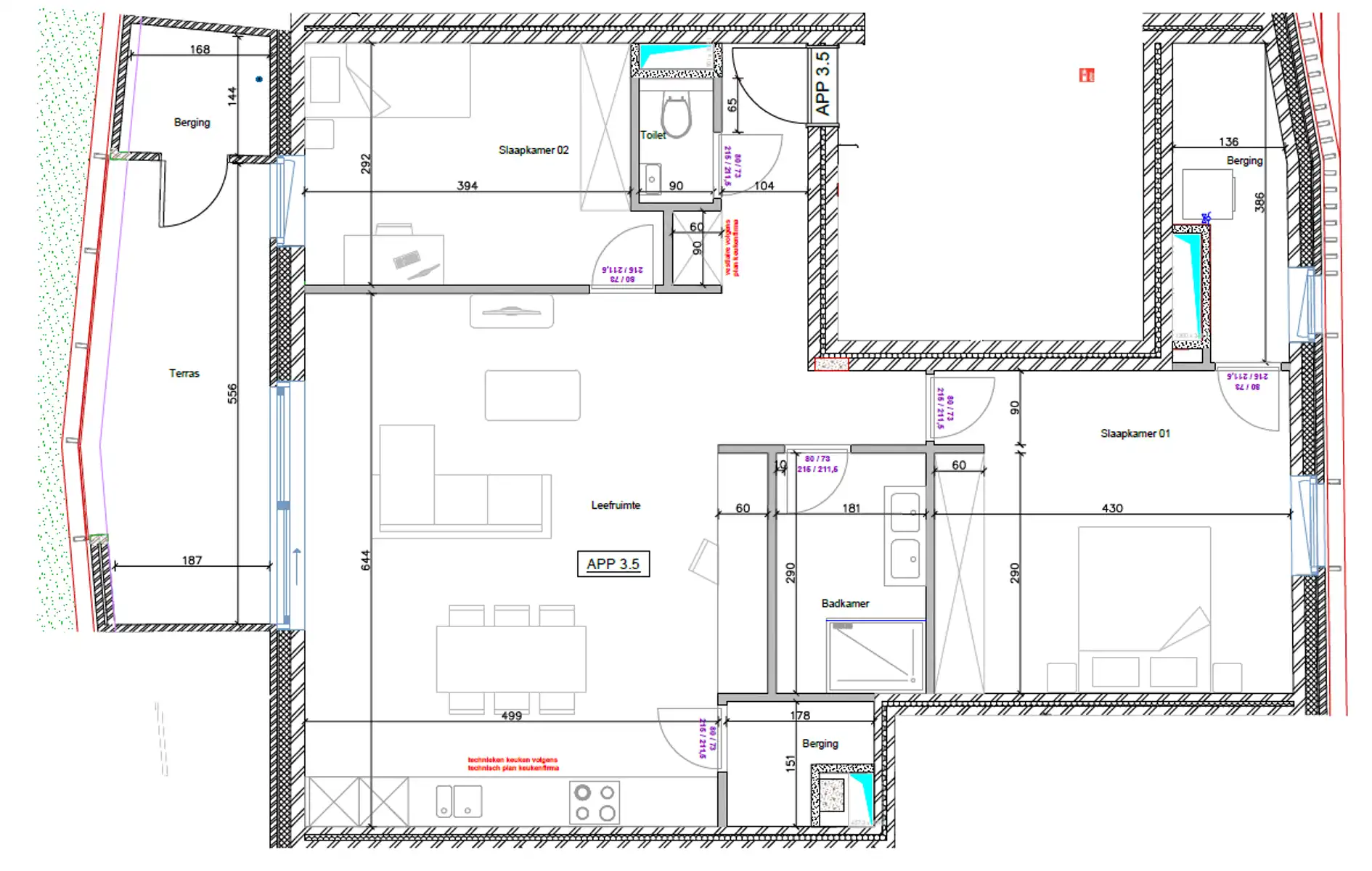 The Hallery: appartement met 2 slkmrs - terras - staanplaats foto 12