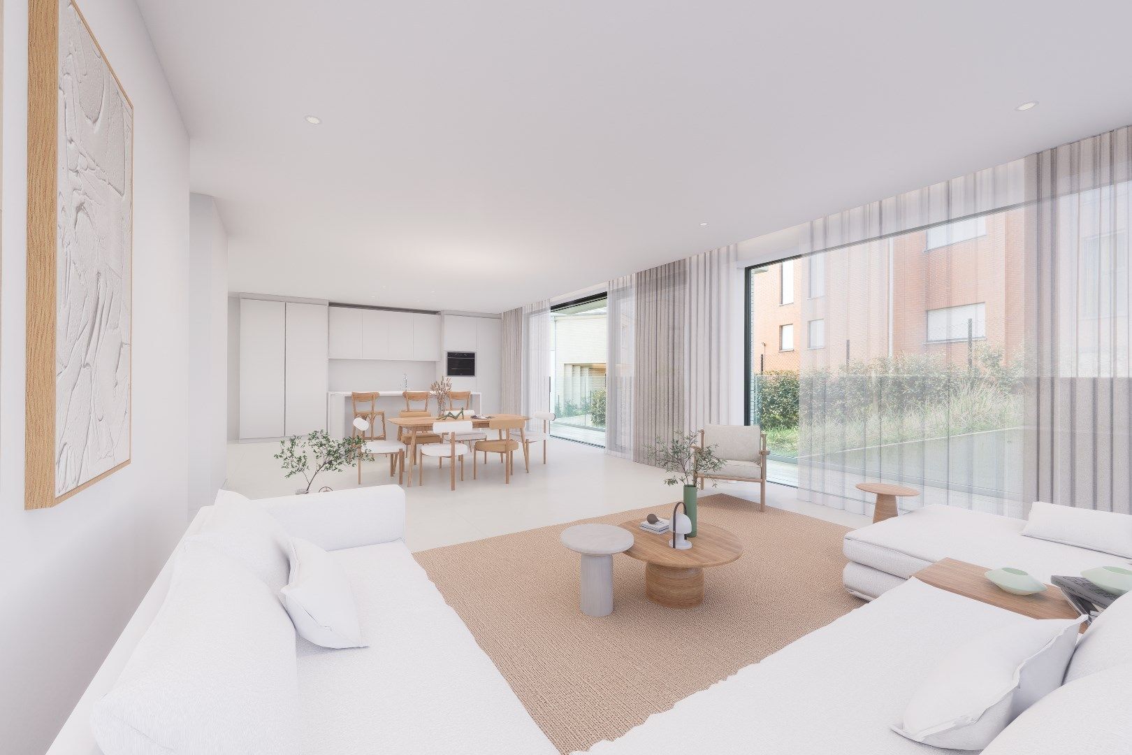 Luxe tweeslaapkamer appartement met garage op 150m van zee foto {{pictureIndex}}