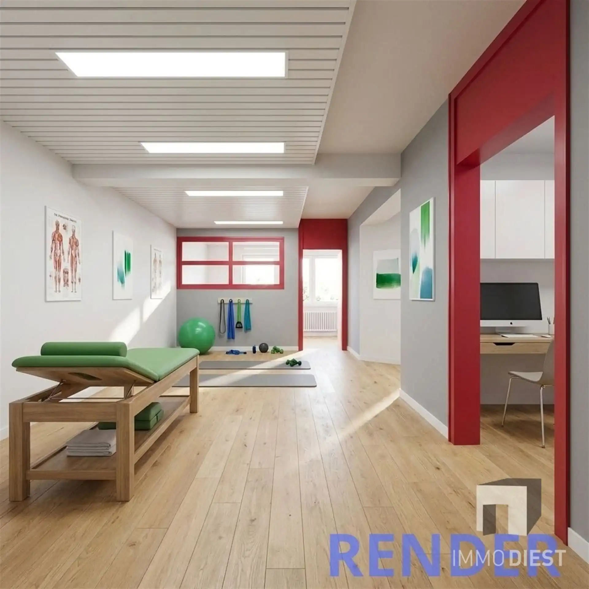 Groot kantoor (187m²) met parking en kelder foto 6