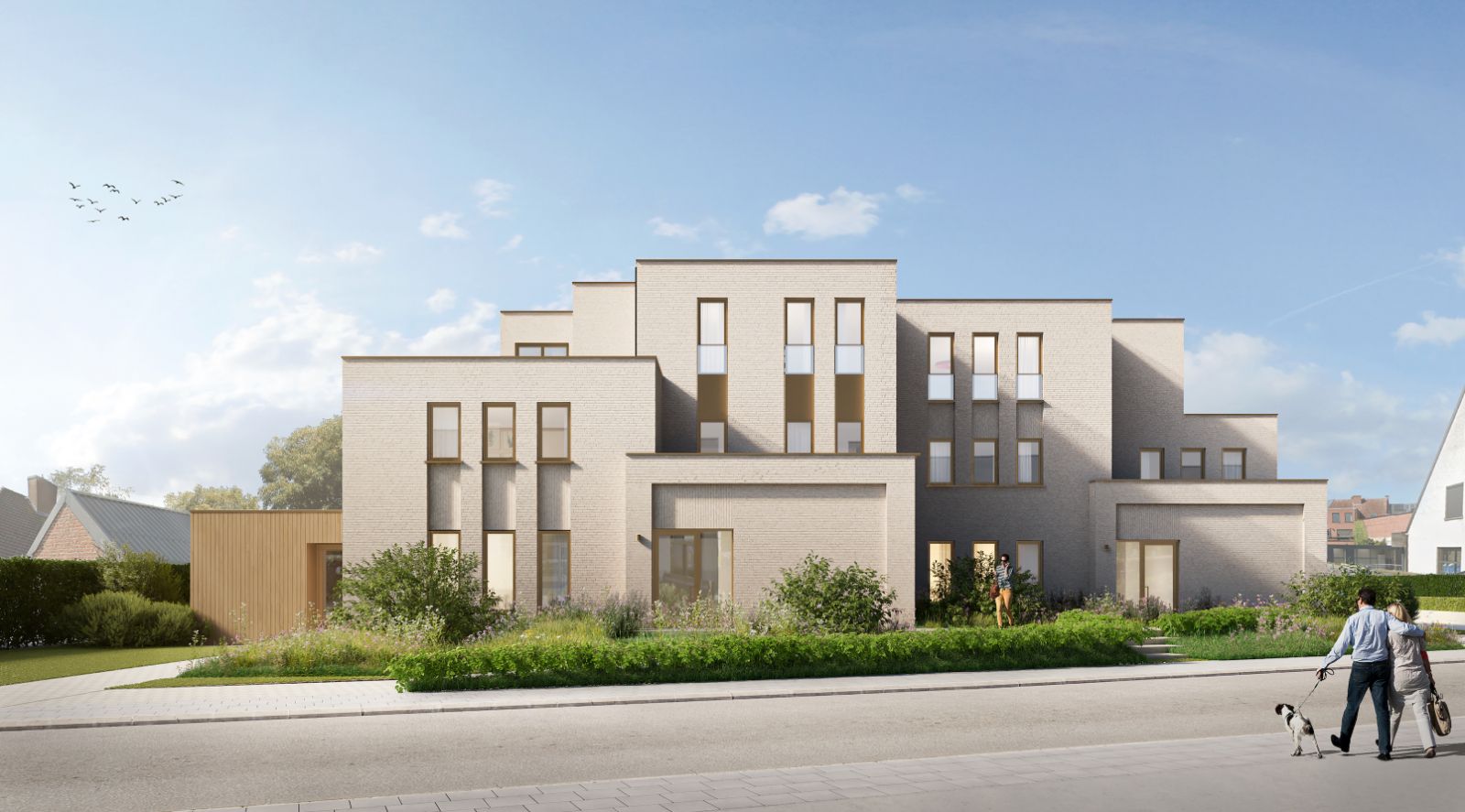 Nieuwbouwappartement met rijk beplante tuinzone en parktuin! foto 2