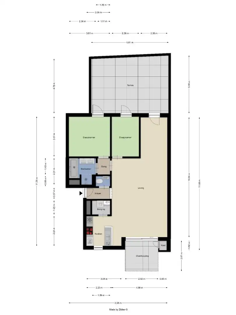 Appartement met 2 slaapkamers, tuin, terras en autostaanplaats in Leuven! - EPC 175 kWh/m² - bewoonbare opp. 96 m² foto 30