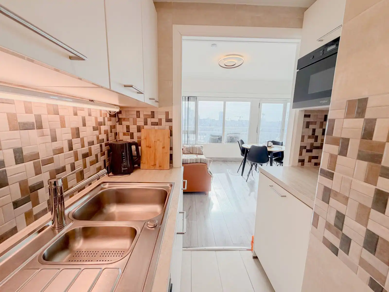 Studio met prachtig panoramisch zicht over het historische centrum van Oostende foto 6