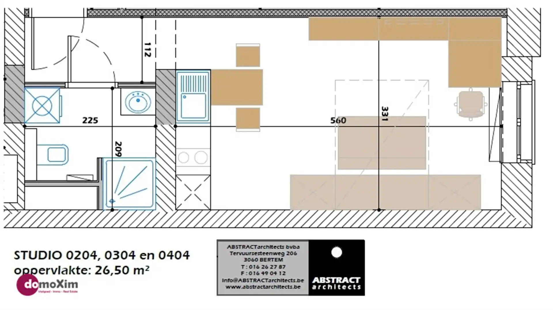Moderne gemeubelde studio, geschikt voor één persoon, in het centrum van Leuven foto 10