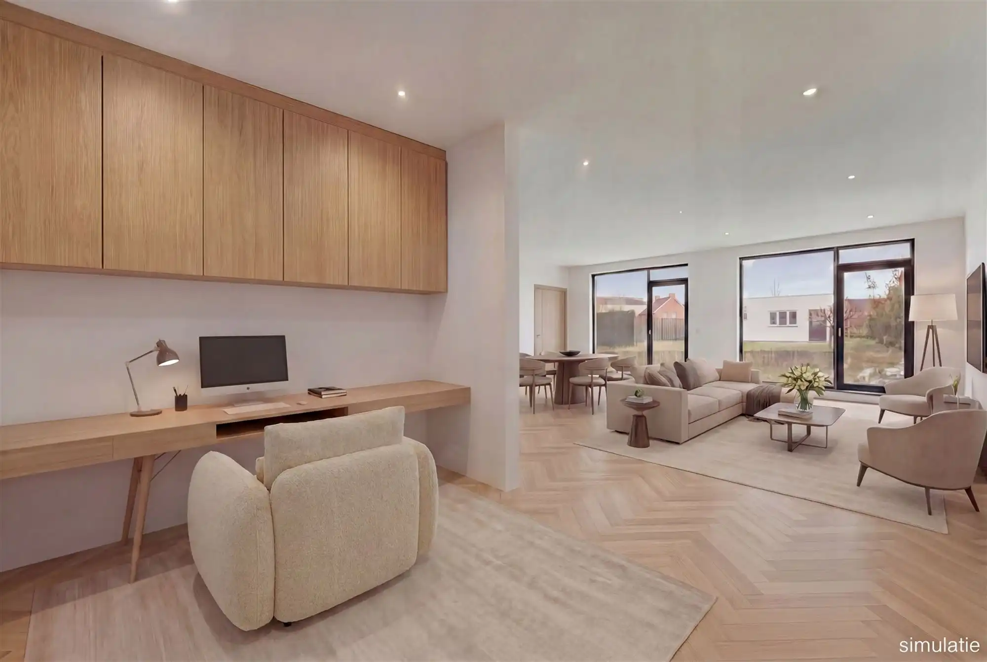 AF TE WERKEN RUIME WONING (222M²) MET 2 SLAAPKAMERS EN TUIN MET TUINKAMER OP 6A 81CA TE PAAL  foto 8