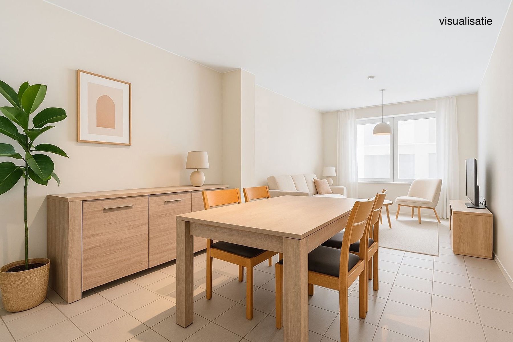 Gelijkvloers appartement met terras in Denderhoutem foto 9