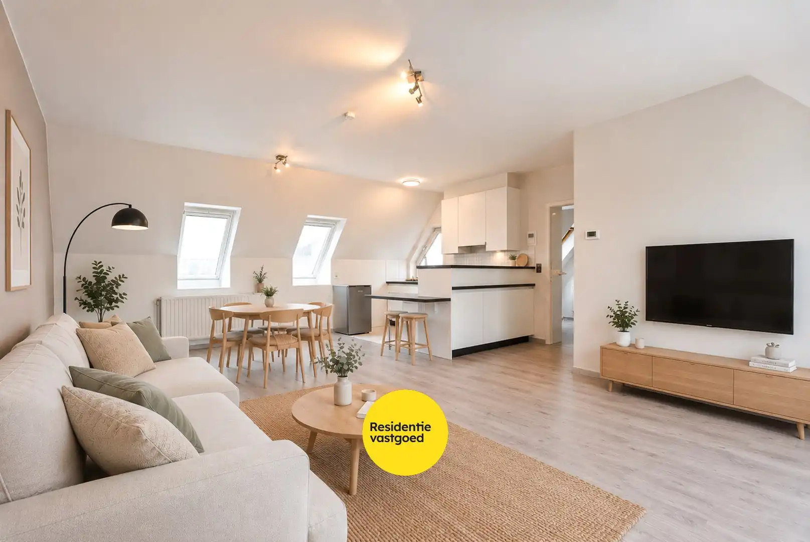 Instapklaar lichtrijk dakappartement in hartje Veurne (61m²) foto 2