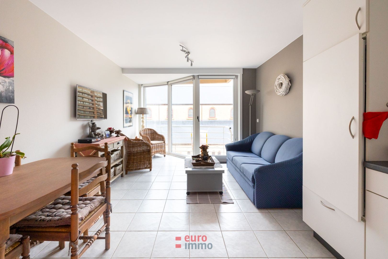 Super gezellig appartement met 1 slaapkamer én zijdelings zeezicht vanop het terras. foto 3