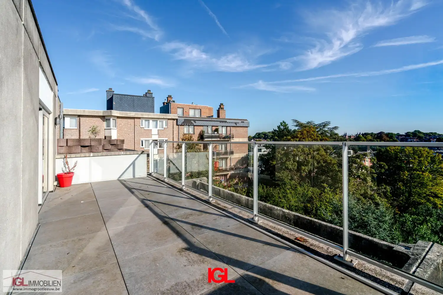 Penthouse-studio met 2 ruime terrassen te koop in Dilbeek foto 13