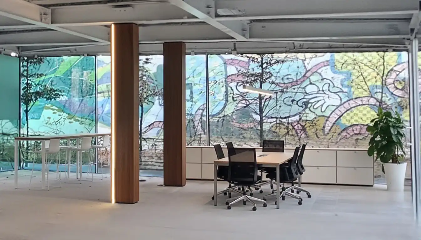 Uniek kantoor op rustige binnenplaats foto 4