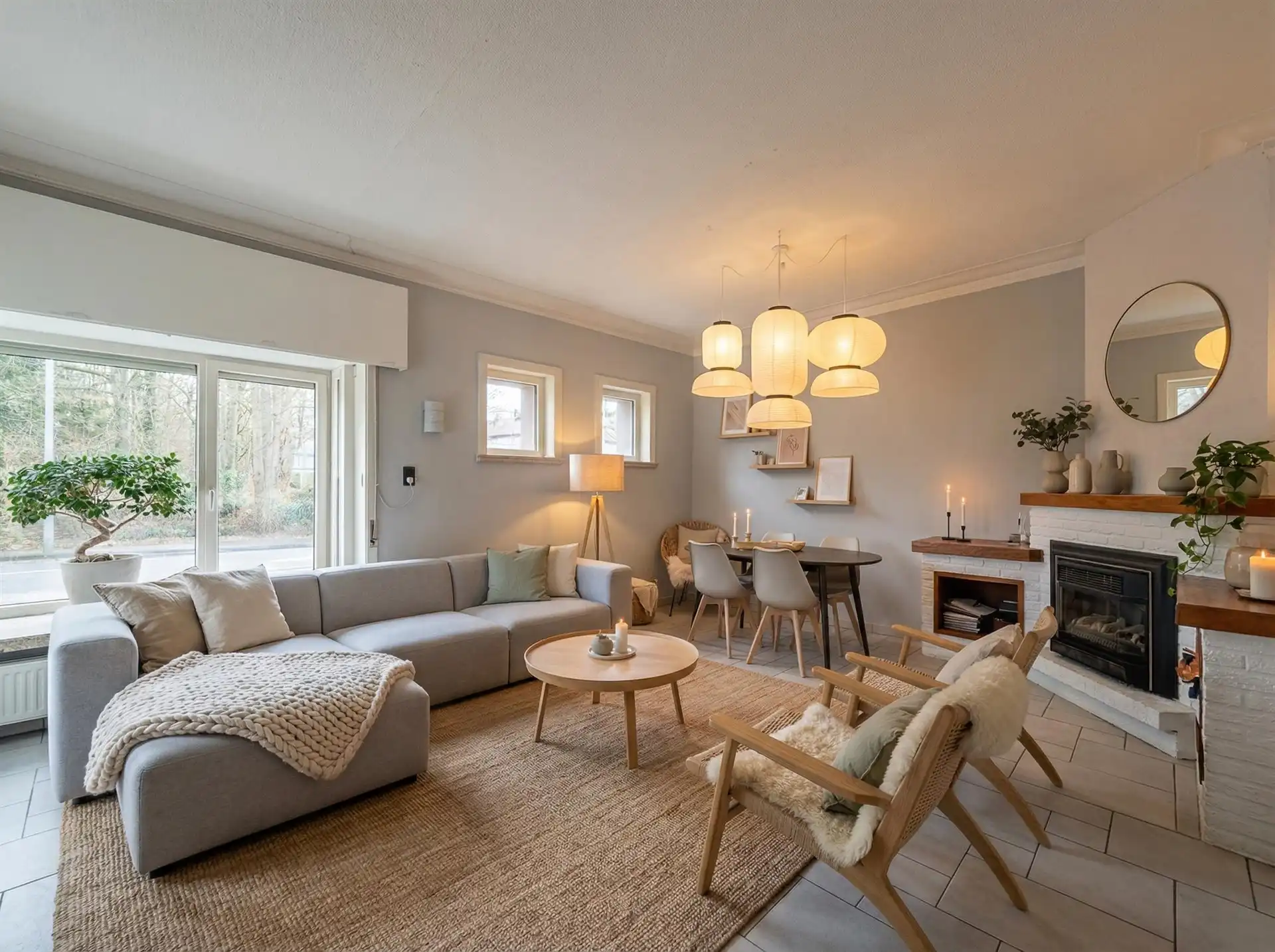 Half open bebouwing met 5 slaapkamers, garage en zicht op groen. foto {{pictureIndex}}